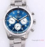 Swiss Copy Breitling Navitimer Aviator 8 A7750 Chronograph Watch Blue Dial Stainless Steel